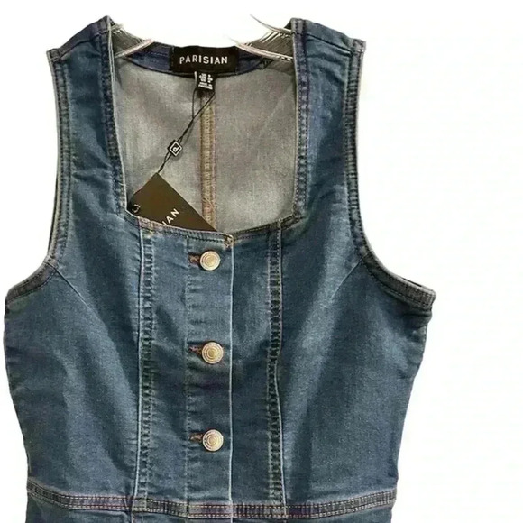 Parisian Works Denim Blue Dress - Picture 9 of 9